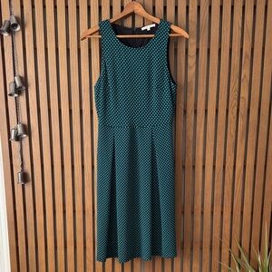 41 Hawthorn Teal and Black Polka Dot Midi Dress